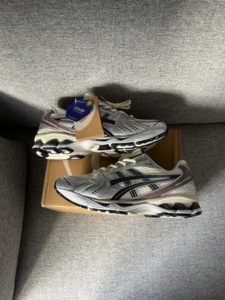 Asics Gel Kayano bege/prateado