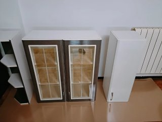 Muebles de cocina blancos y antracita