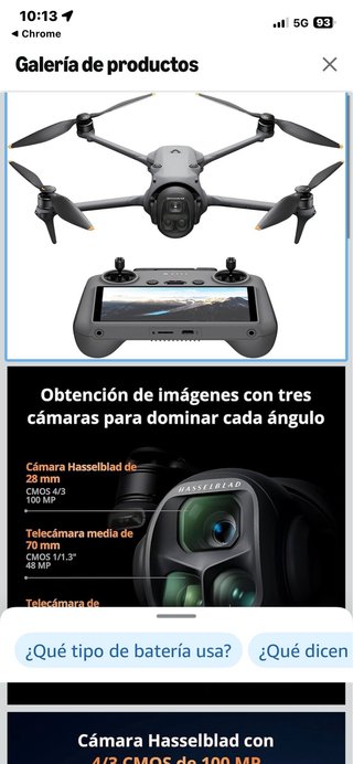 DJI Phantom 4 Drone Gris rayado