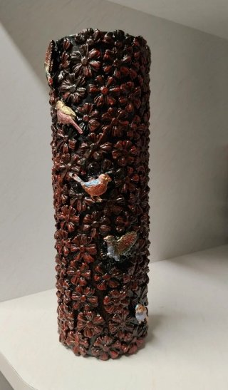 Jarrón decorativo hecho a mano