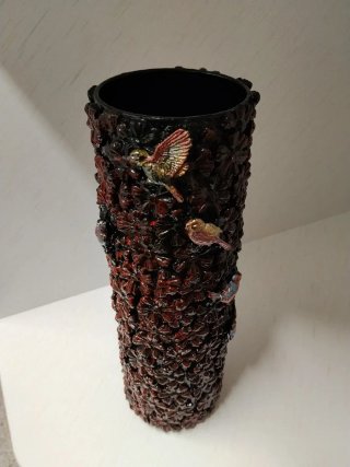 Jarrón decorativo hecho a mano