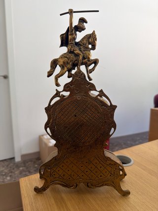 Reloj sobremesa barroco jinete bronce