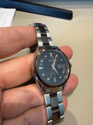 Reloj Seiko Automático Marrón y Dorado