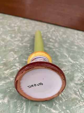 Portacandele Deruta Ceramica Multicolore