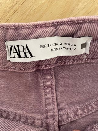 Shorts vaqueros Zara morados
