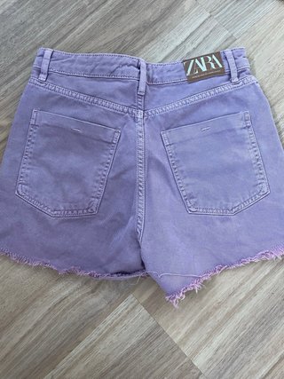 Shorts vaqueros Zara morados
