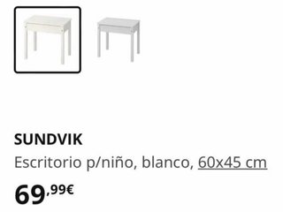 Mesa y Silla Infantil IKEA Blanca