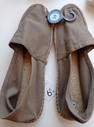 Alpargatas Beige/Marrón Talla 46
