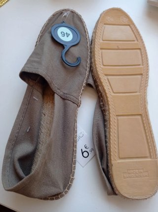 Alpargatas Beige/Marrón Talla 46