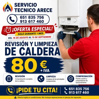 Limpieza y revisión de caldera
