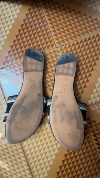 Sandalias Christian Dior T39 Beige/azul marino