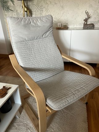 Mecedora Ikea Tela y Madera