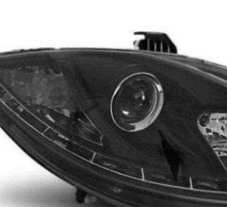 Faros delanteros para Seat Leon 2 05-09 DRL Fondo