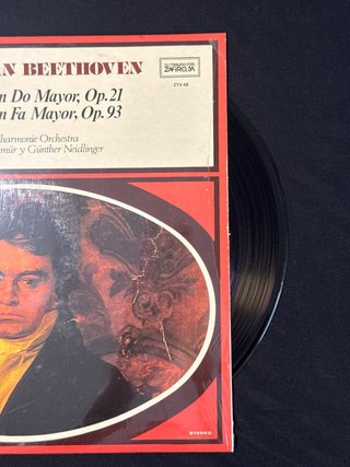 Vinilo Beethoven: Sinfonías 1 y 8 RTVE ZTV-48