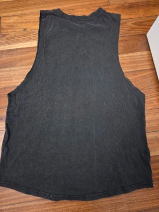 Camiseta sin mangas Iron Panda Negra 100% algodon