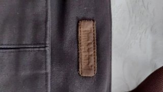 Borsa Timberland Tessuto e Pelle Marrone/Grigio