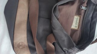 Borsa Timberland Tessuto e Pelle Marrone/Grigio