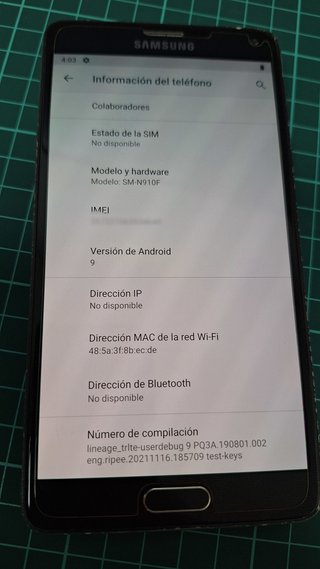 Samsung Galaxy Note 4 SM-N910F Negro
