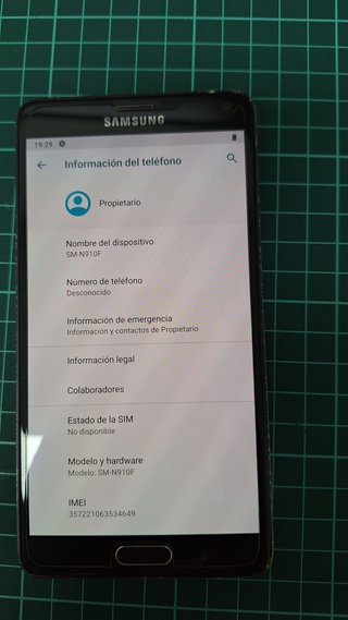 Samsung Galaxy Note 4 SM-N910F Negro