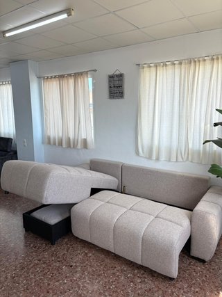 Sofá Cama Beige con Almacenaje - Envio gratis