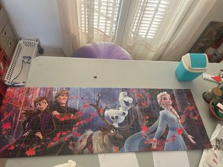 Puzzle Frozen Pegado y Montado