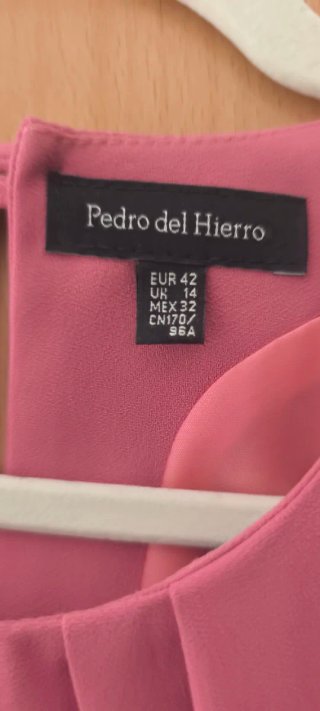 Vestido Pedro del Hierro rosa