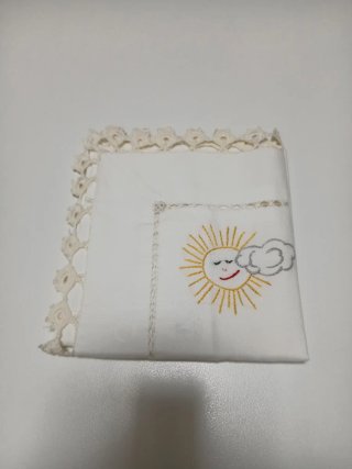 Completo lenzuolino culla fatto a mano
