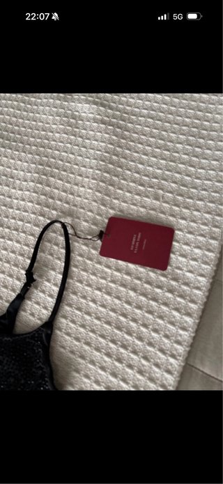 Corsé negro lentejuelas Talla S