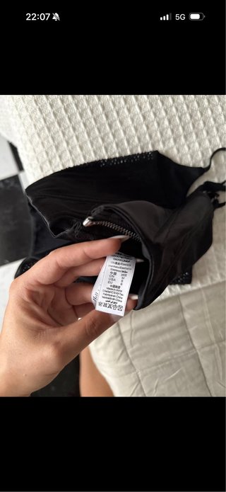 Corsé negro lentejuelas Talla S