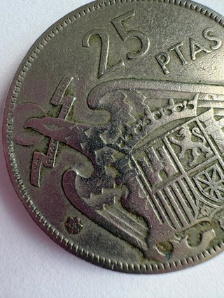 Lote 4 monedas 25 Pesetas 1957 –estrellas 59-64-65