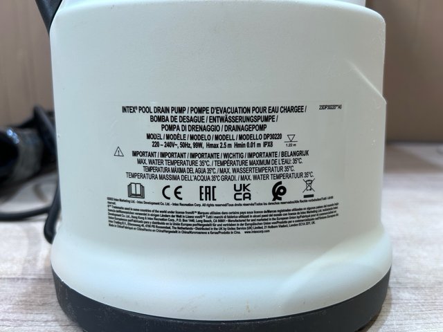 Bomba de drenaje vaciado piscina INTEX 28606