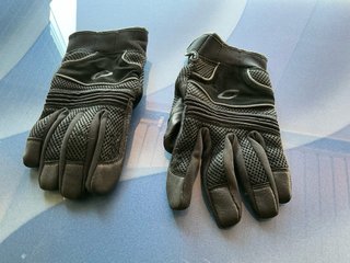 Guantes y Mitones Moto Cuero Negro