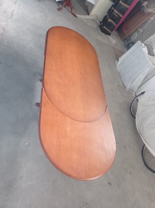 Mesa Comedor Ovalada Extensible Madera