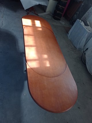 Mesa Comedor Ovalada Extensible Madera