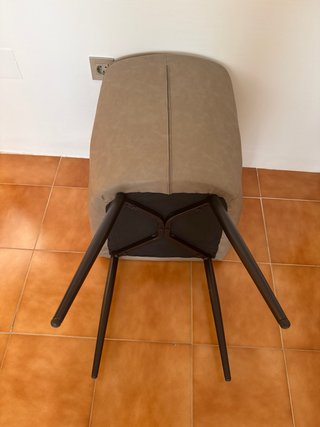 Sillones polipiel y metal