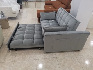 Sofá Cama Gris Tela