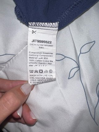 Top azul marino tirantes lazo