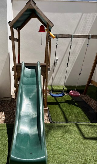 Parque Infantil WICKEY Madera con Columpio OFERTA!