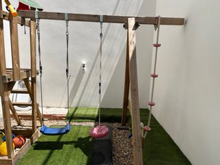 Parque Infantil WICKEY Madera con Columpio OFERTA!