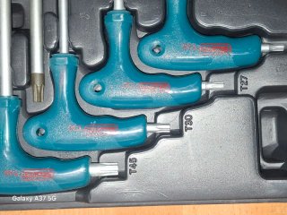 Juego 9 Llaves Torx Mango T
