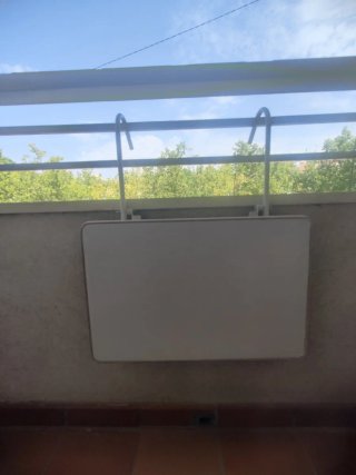 Mesa Balcón Abatible Blanca