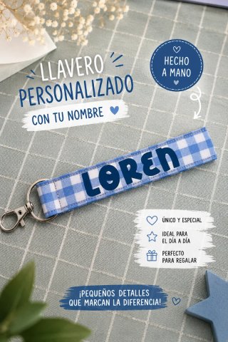 Llavero personalizado con nombre