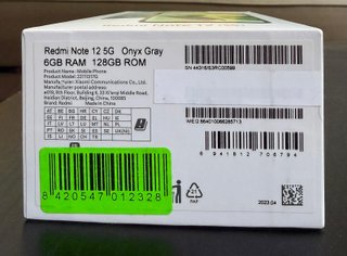 Xiaomi Redmi Note 12 5G Gris