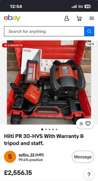 Nivel Láser Hilti PR 30 HVS
