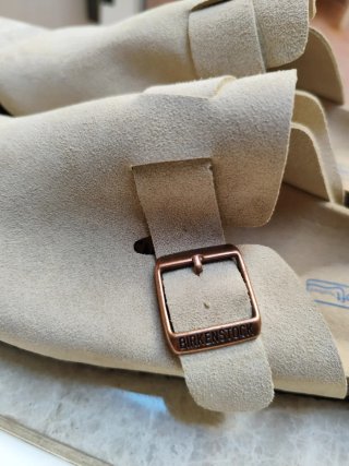 Zuecos Birkenstock Beige Talla 38