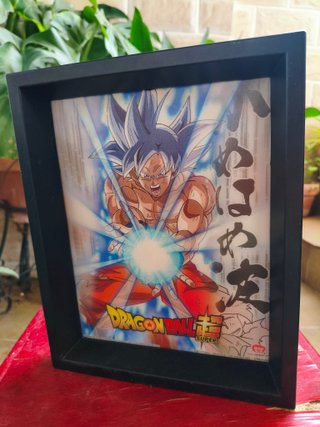 Cuadro 3D Goku Ultra Instinto Dragon Ball