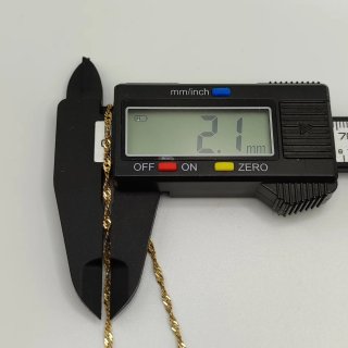00745 CADENA SINGAPUR DE ORO DE 18K -45CM