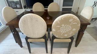 Mesa comedor madera y sillas