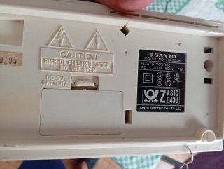 Reloj despertador Sanyo RM 5008 - Años 70
