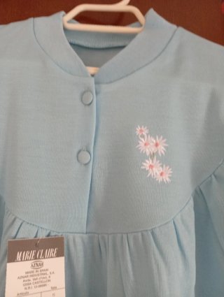Camisón señora azul vintage.